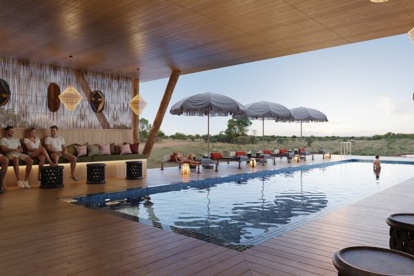 Pool House with Yoga Deck